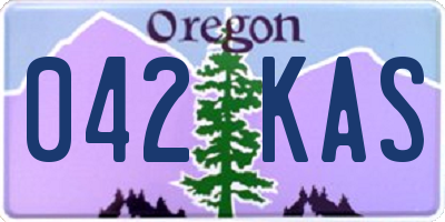 OR license plate 042KAS