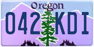 OR license plate 042KDI