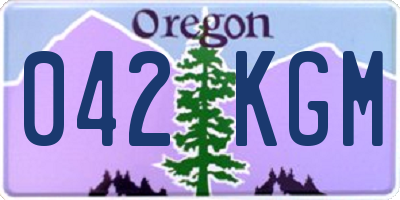 OR license plate 042KGM