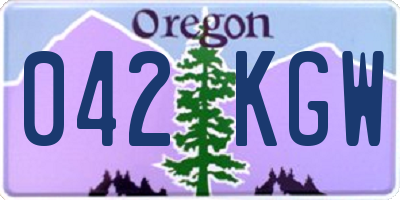 OR license plate 042KGW