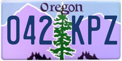 OR license plate 042KPZ