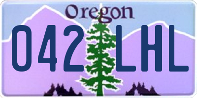 OR license plate 042LHL