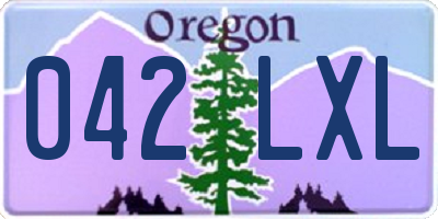 OR license plate 042LXL