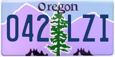 OR license plate 042LZI