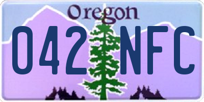OR license plate 042NFC