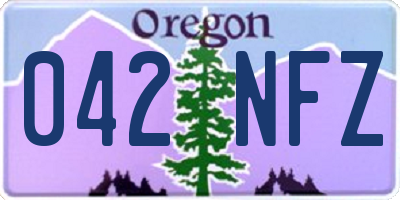 OR license plate 042NFZ