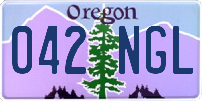 OR license plate 042NGL