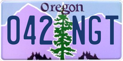 OR license plate 042NGT