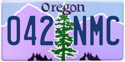 OR license plate 042NMC