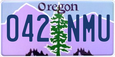 OR license plate 042NMU