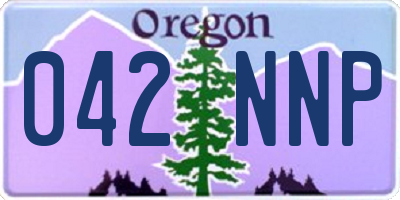 OR license plate 042NNP