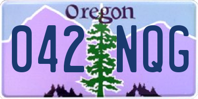 OR license plate 042NQG