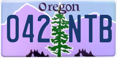 OR license plate 042NTB