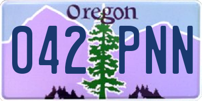 OR license plate 042PNN