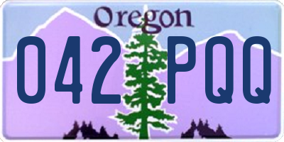 OR license plate 042PQQ