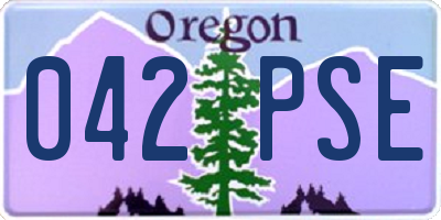 OR license plate 042PSE