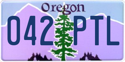 OR license plate 042PTL