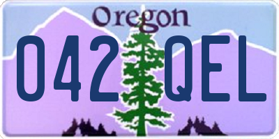 OR license plate 042QEL