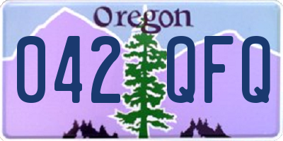 OR license plate 042QFQ