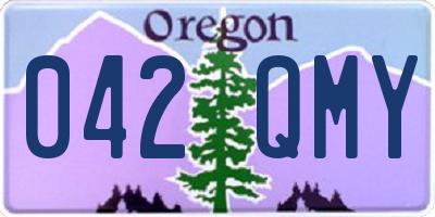 OR license plate 042QMY
