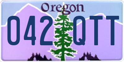 OR license plate 042QTT