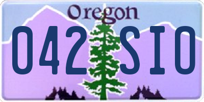 OR license plate 042SIO