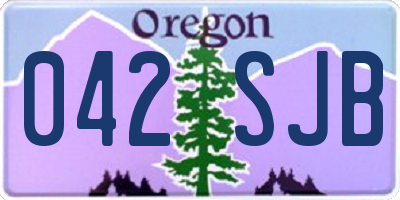 OR license plate 042SJB