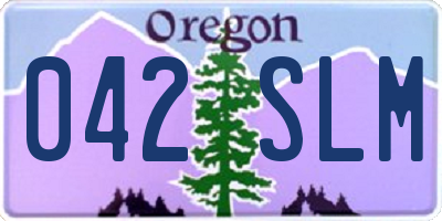 OR license plate 042SLM