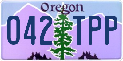 OR license plate 042TPP