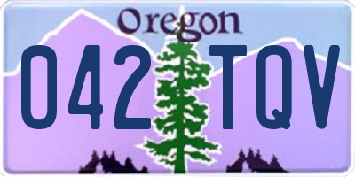 OR license plate 042TQV