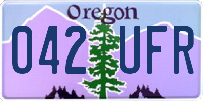 OR license plate 042UFR