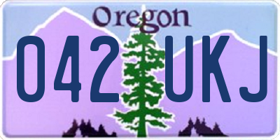 OR license plate 042UKJ