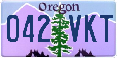 OR license plate 042VKT