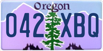 OR license plate 042XBQ