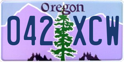 OR license plate 042XCW