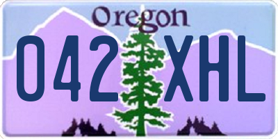 OR license plate 042XHL
