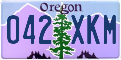 OR license plate 042XKM