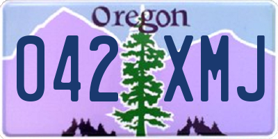 OR license plate 042XMJ