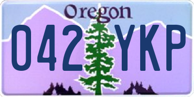 OR license plate 042YKP
