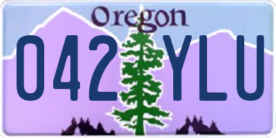 OR license plate 042YLU