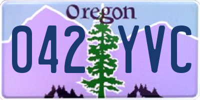 OR license plate 042YVC