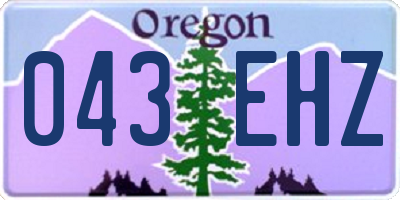 OR license plate 043EHZ