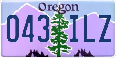 OR license plate 043ILZ