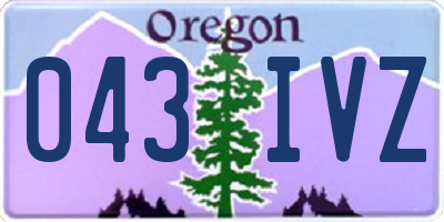 OR license plate 043IVZ
