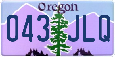 OR license plate 043JLQ