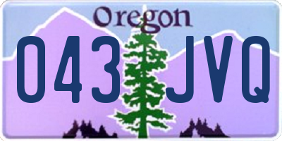 OR license plate 043JVQ