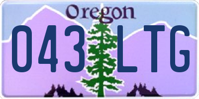 OR license plate 043LTG