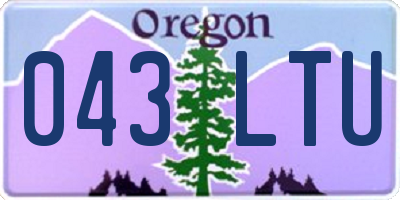 OR license plate 043LTU