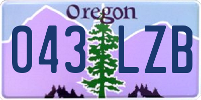 OR license plate 043LZB