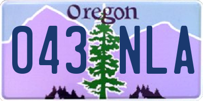 OR license plate 043NLA